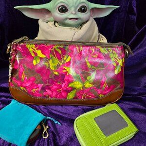 Patricia Nash Nova Bougainvilleas Along the Coast Crossbody Bag